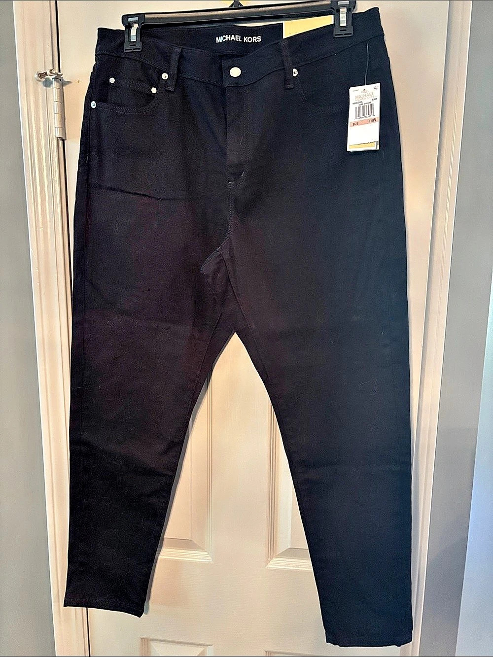 Michael Kors Selma Skinny Black Higher Rise Skinny Leg Jeans NWT